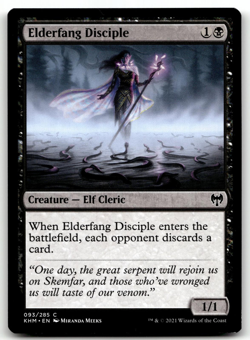 Elderfang Disciple 93 Common Kaldheim Magic: The Gathering Near Mint