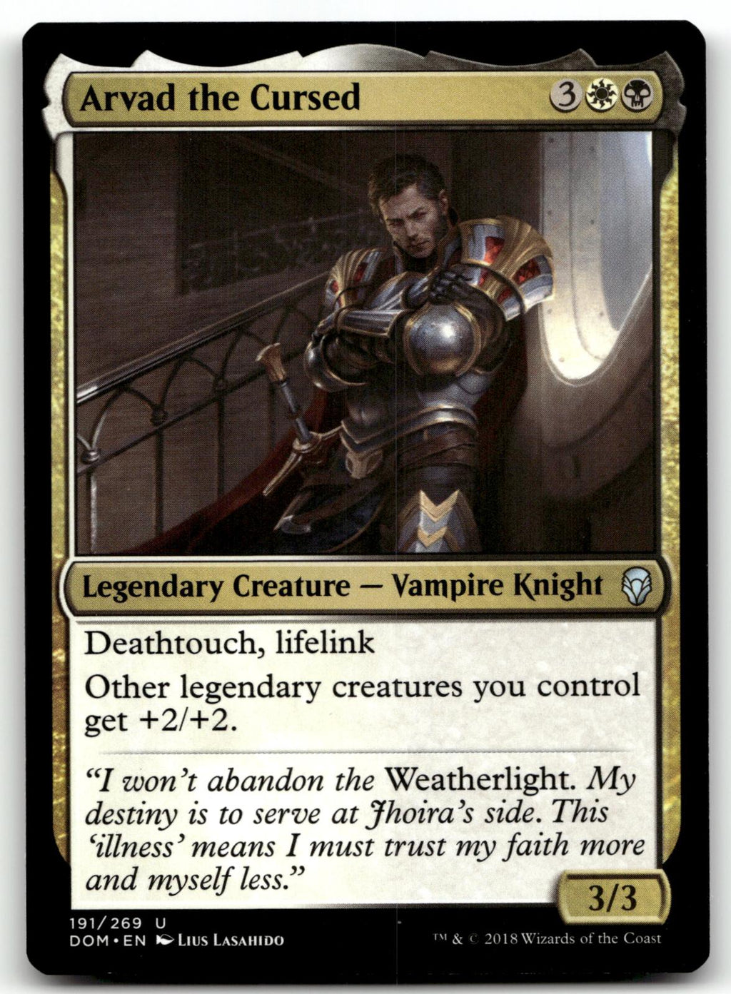 Arvad the Cursed 191 Uncommon Dominaria Magic: The Gathering Near Mint