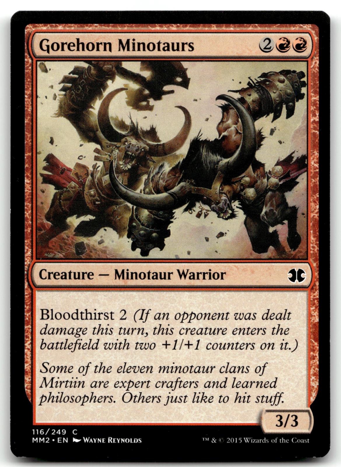 Gorehorn Minotaurs 116 Common Modern Masters 2015 Magic: The Gathering Near Mint