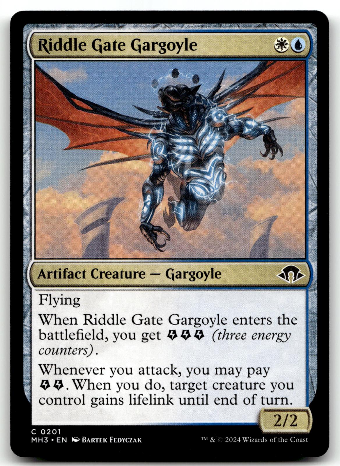 Riddle Gate Gargoyle 201 Common Modern Horizons 3 Magic: The Gathering Near Mint