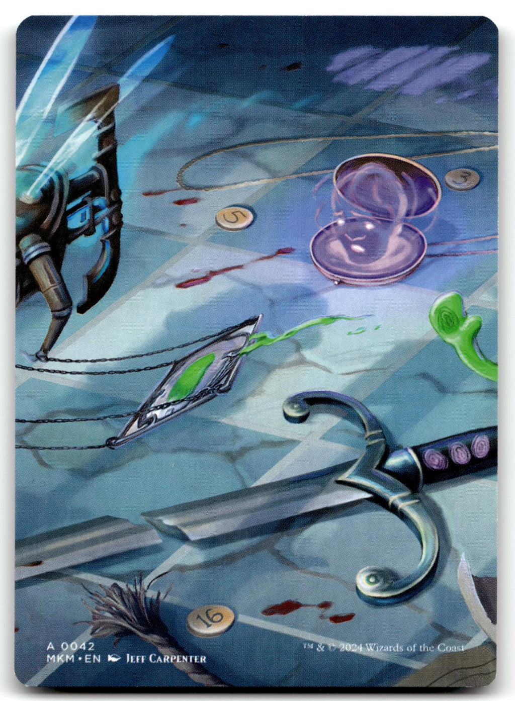Clue (0015) // A 0042 Double-Sided Token 15 // 42 Murders at Karlov Manor Magic