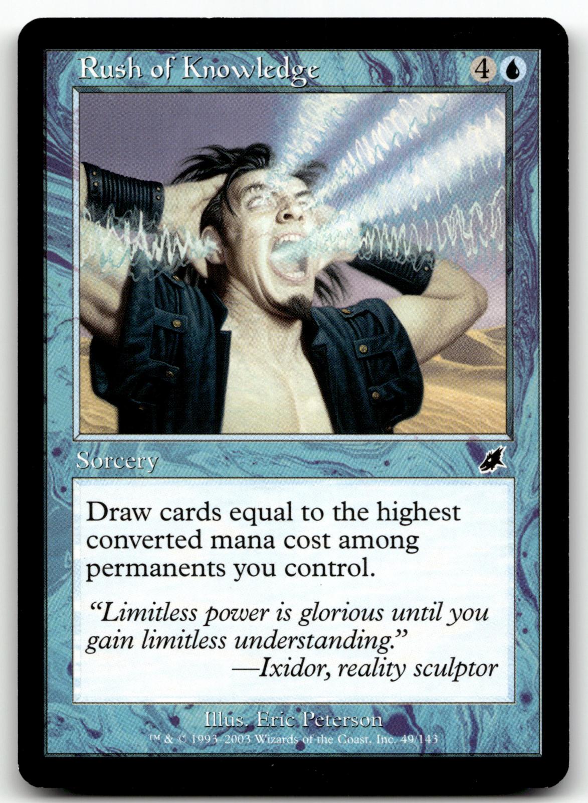 Rush of Knowledge 49 Common Scourge Magic: The Gathering Near Mint