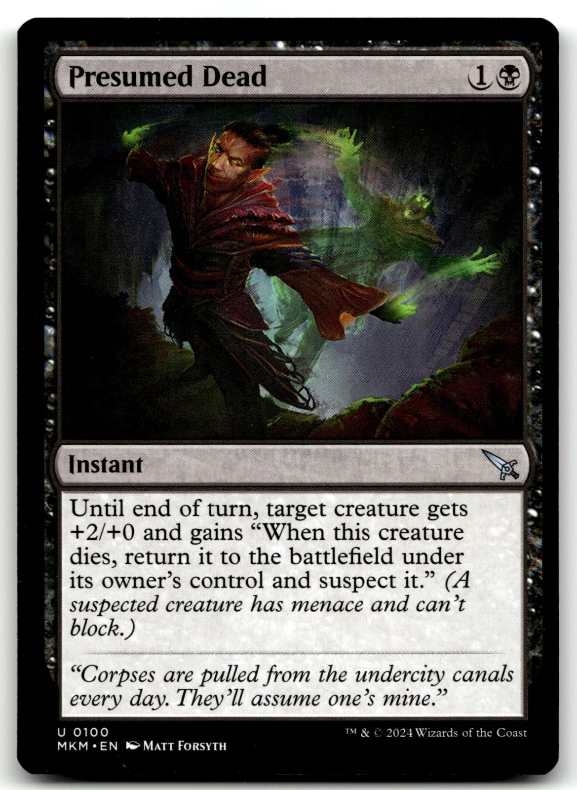 Presumed Dead 100 Uncommon Murders at Karlov Manor Magic: The Gathering NM