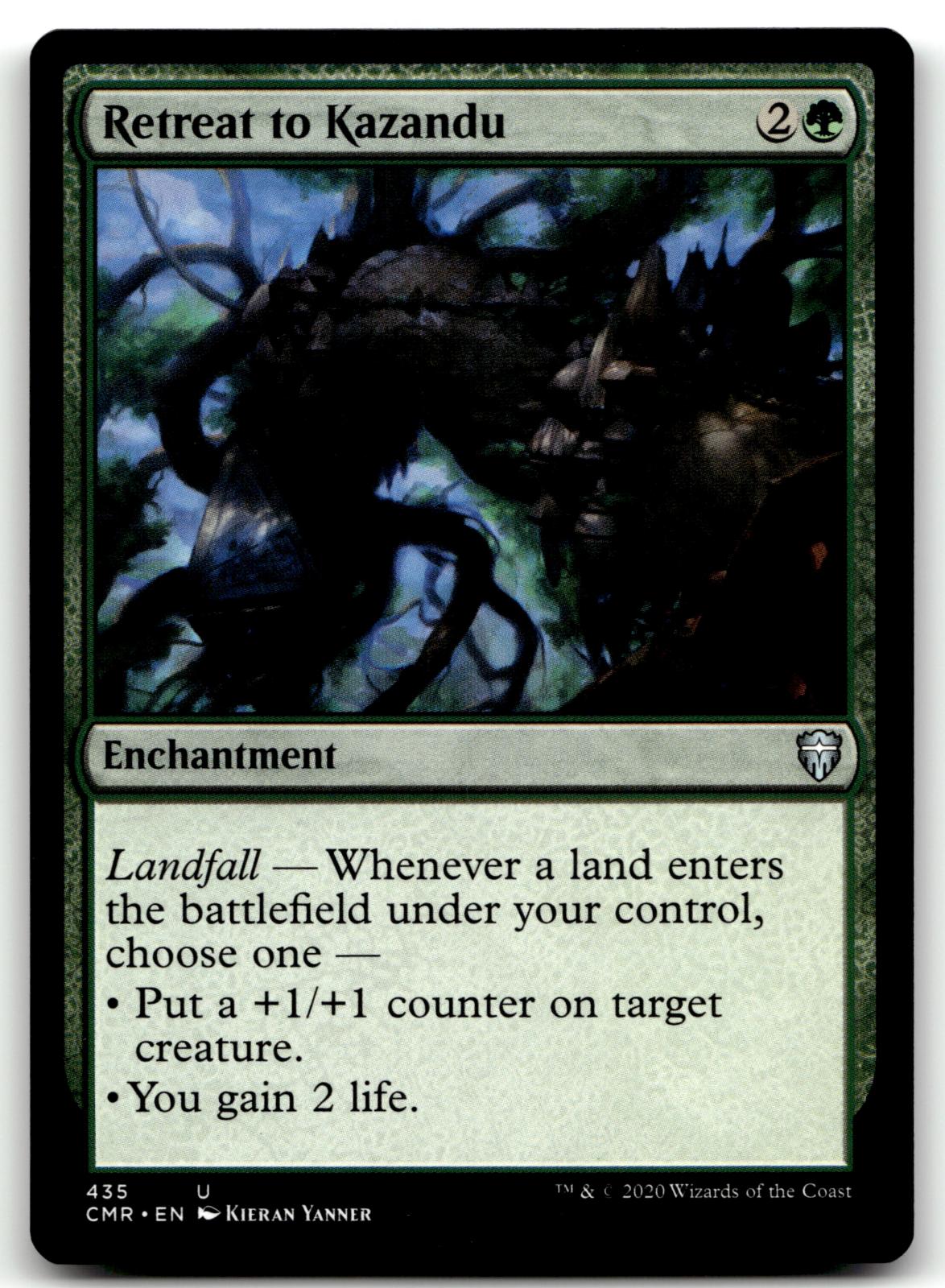 Retreat to Kazandu 435 Uncommon Commander Legends Magic: The Gathering Near Mint