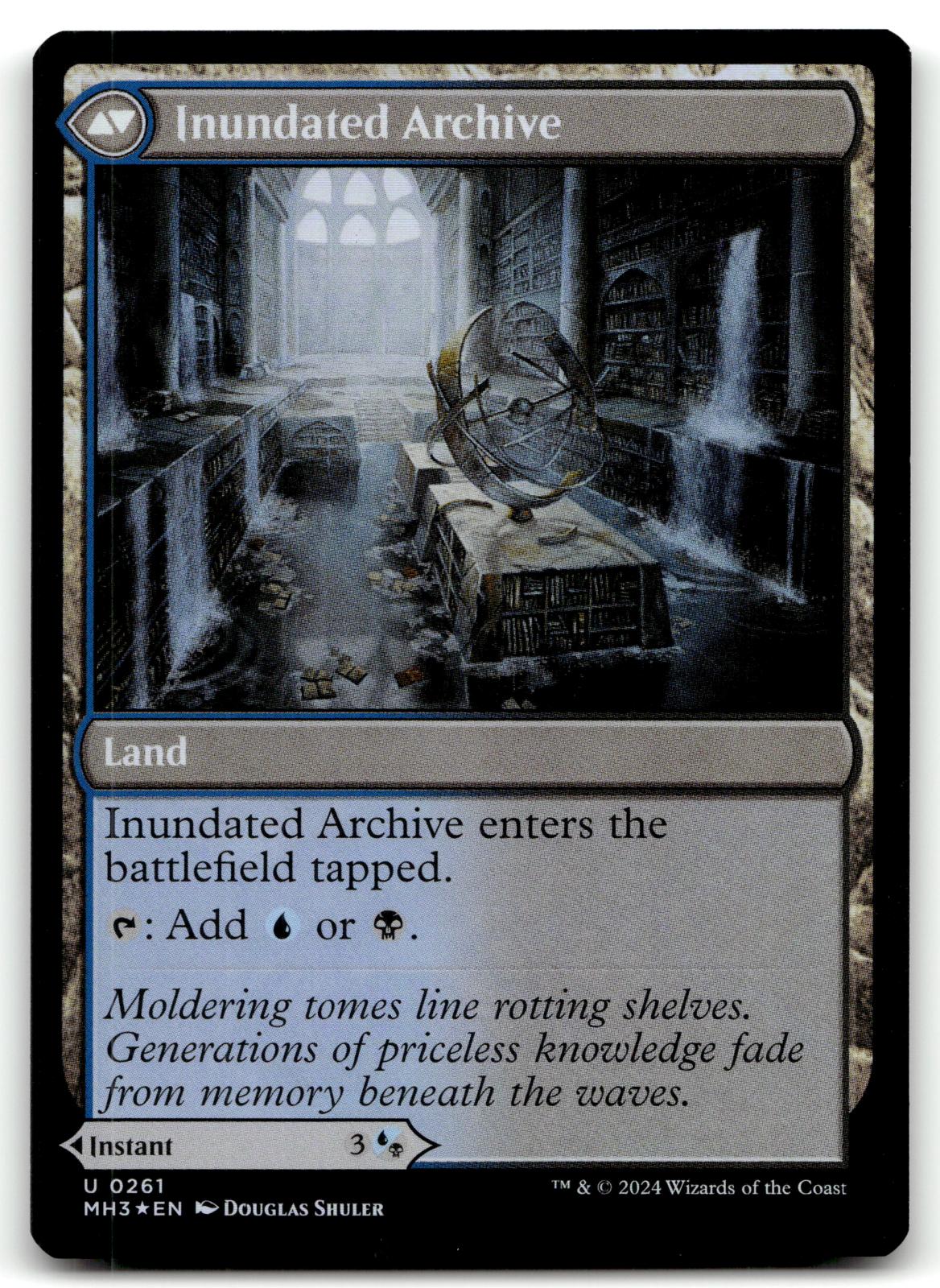 Waterlogged Teachings 261 Modern Horizons 3 Magic: The Gathering Foil NM