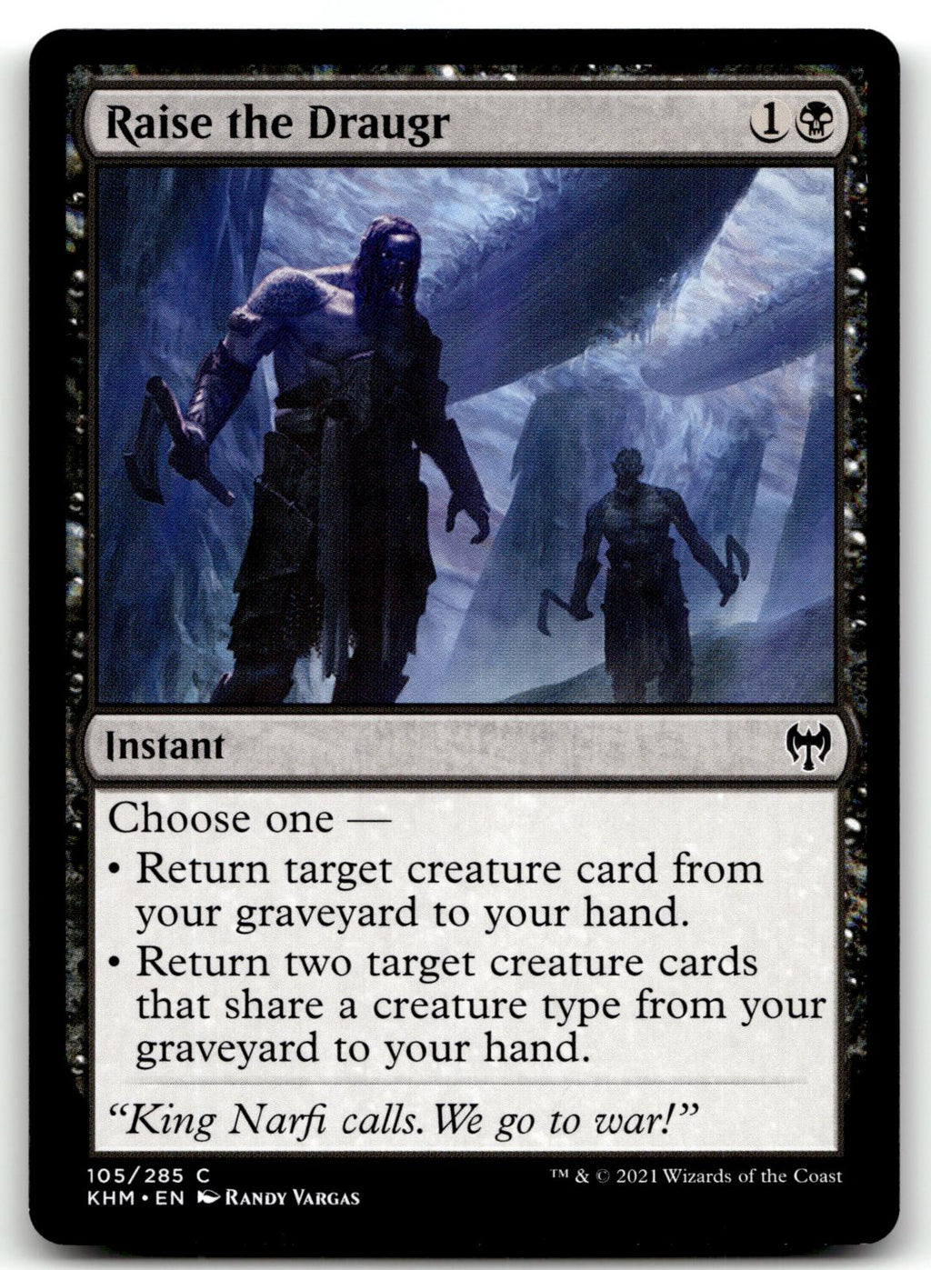 Raise the Draugr 105 Common Kaldheim Magic: The Gathering Near Mint
