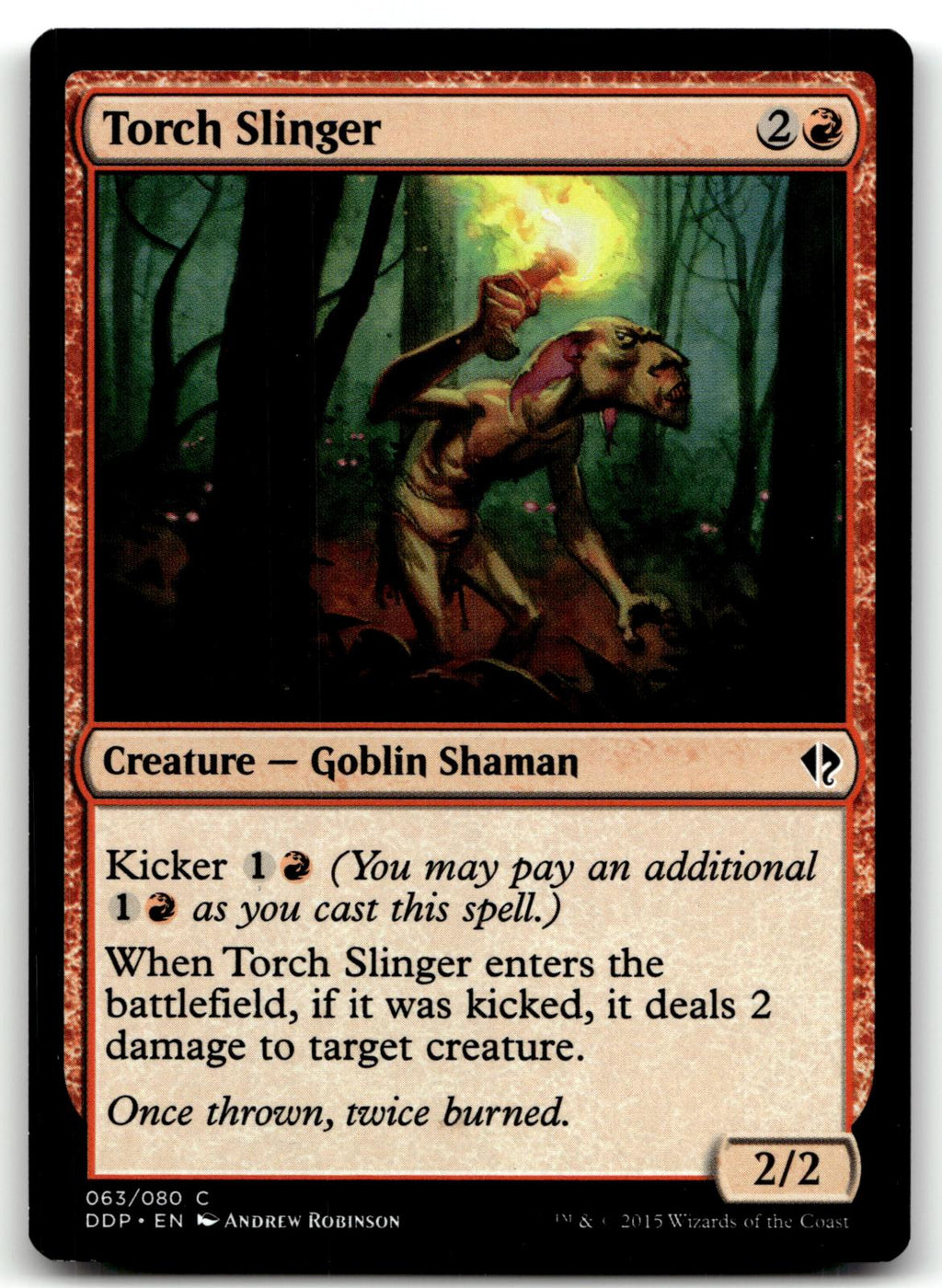 Torch Slinger 63 Common Duel Decks: Zendikar vs. Eldrazi Magic: The Gathering NM