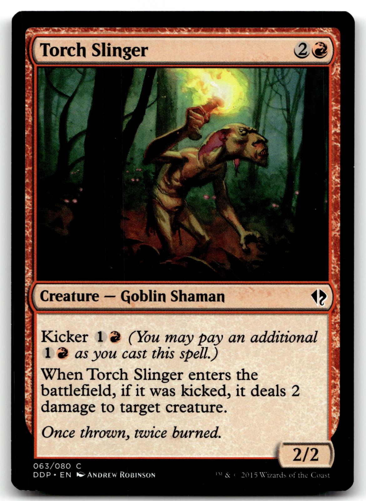 Torch Slinger 63 Common Duel Decks: Zendikar vs. Eldrazi Magic: The Gathering NM