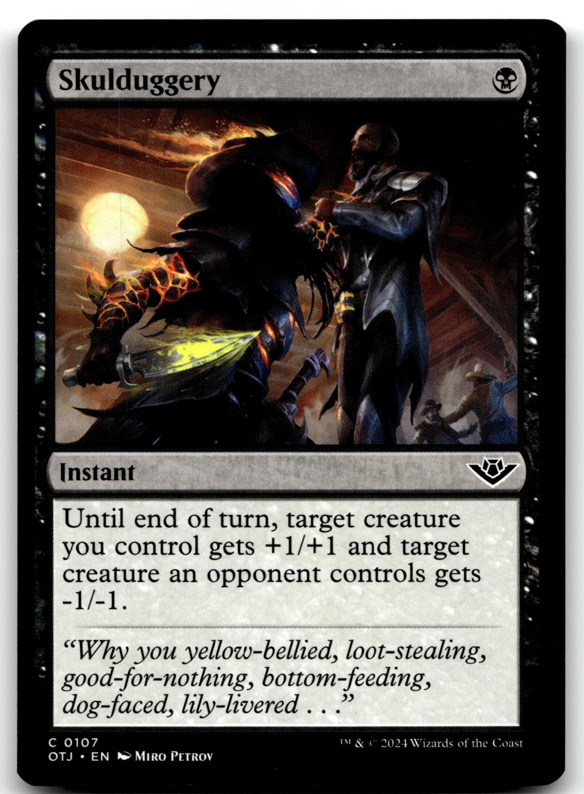 Skulduggery 107 Common Outlaws of Thunder Junction Magic: The Gathering NM