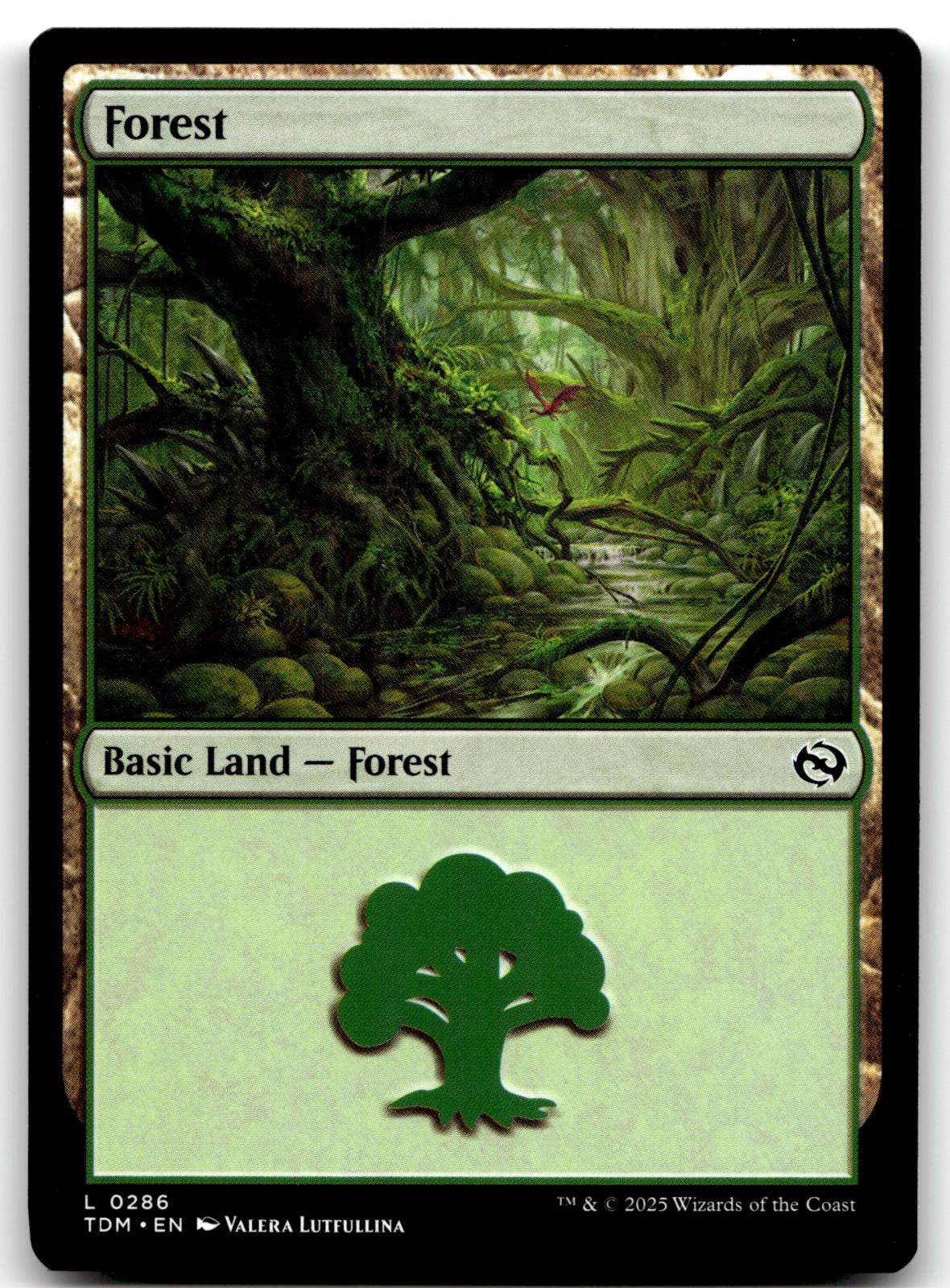 Forest (0286) 286 Land Tarkir: Dragonstorm Magic: The Gathering Near Mint