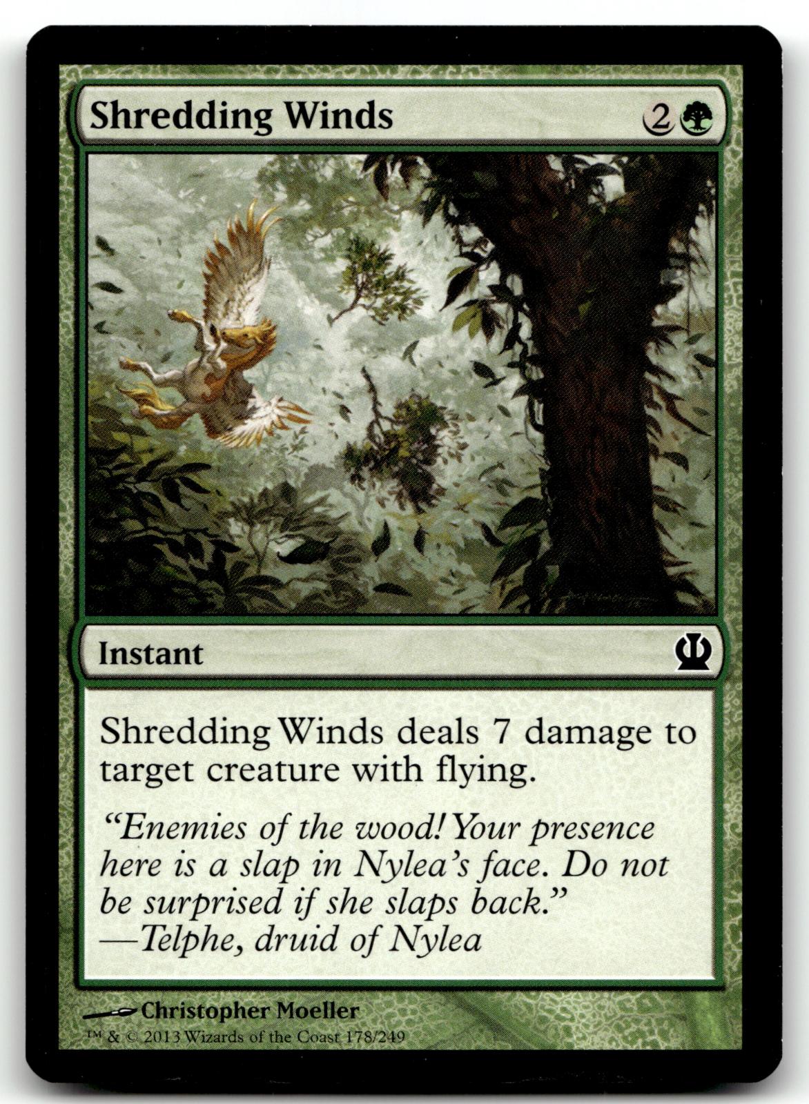 Shredding Winds 178 Common Theros Magic: The Gathering Near Mint