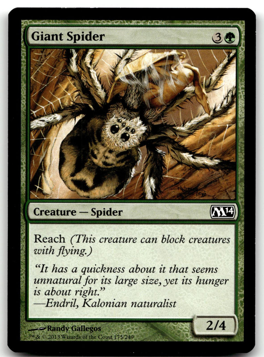 Giant Spider 175 Common Magic 2014 (M14) Magic: The Gathering Near Mint