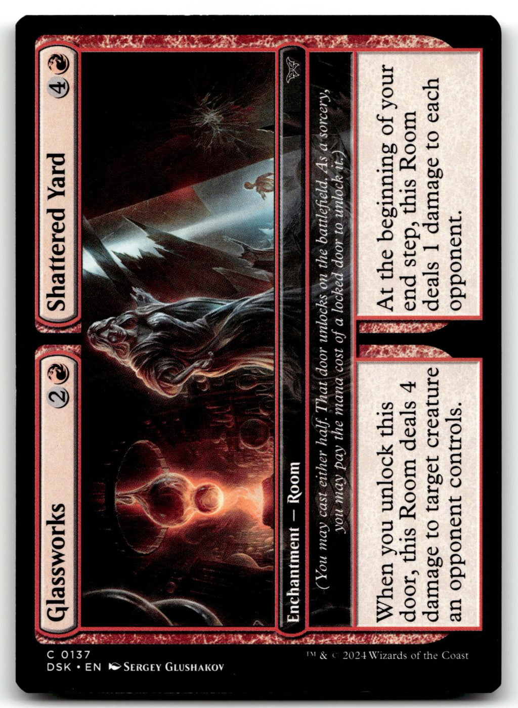 Glassworks // Shattered Yard 137 Duskmourn: House of Horror Magic: 