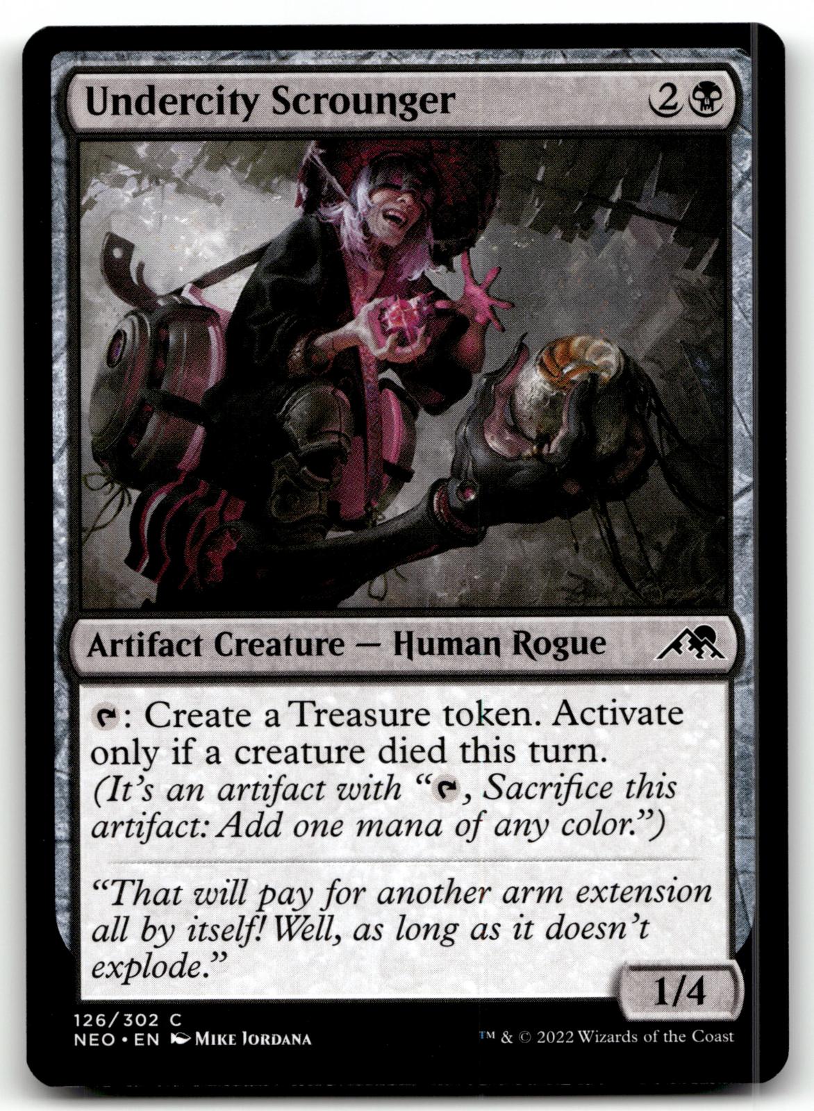 Undercity Scrounger 126 Common Kamigawa: Neon Dynasty Magic: The Gathering NM