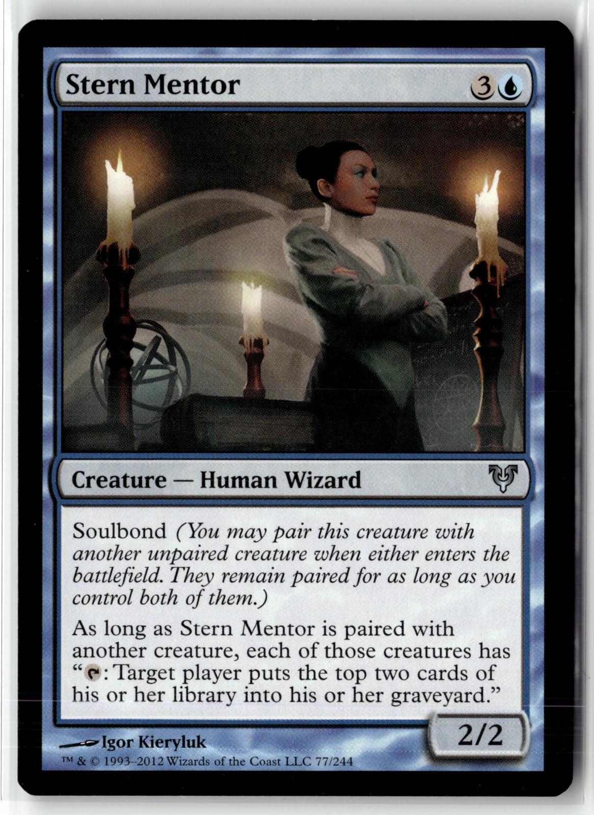 Stern Mentor 77 Uncommon Avacyn Restored Magic: The Gathering Near Mint