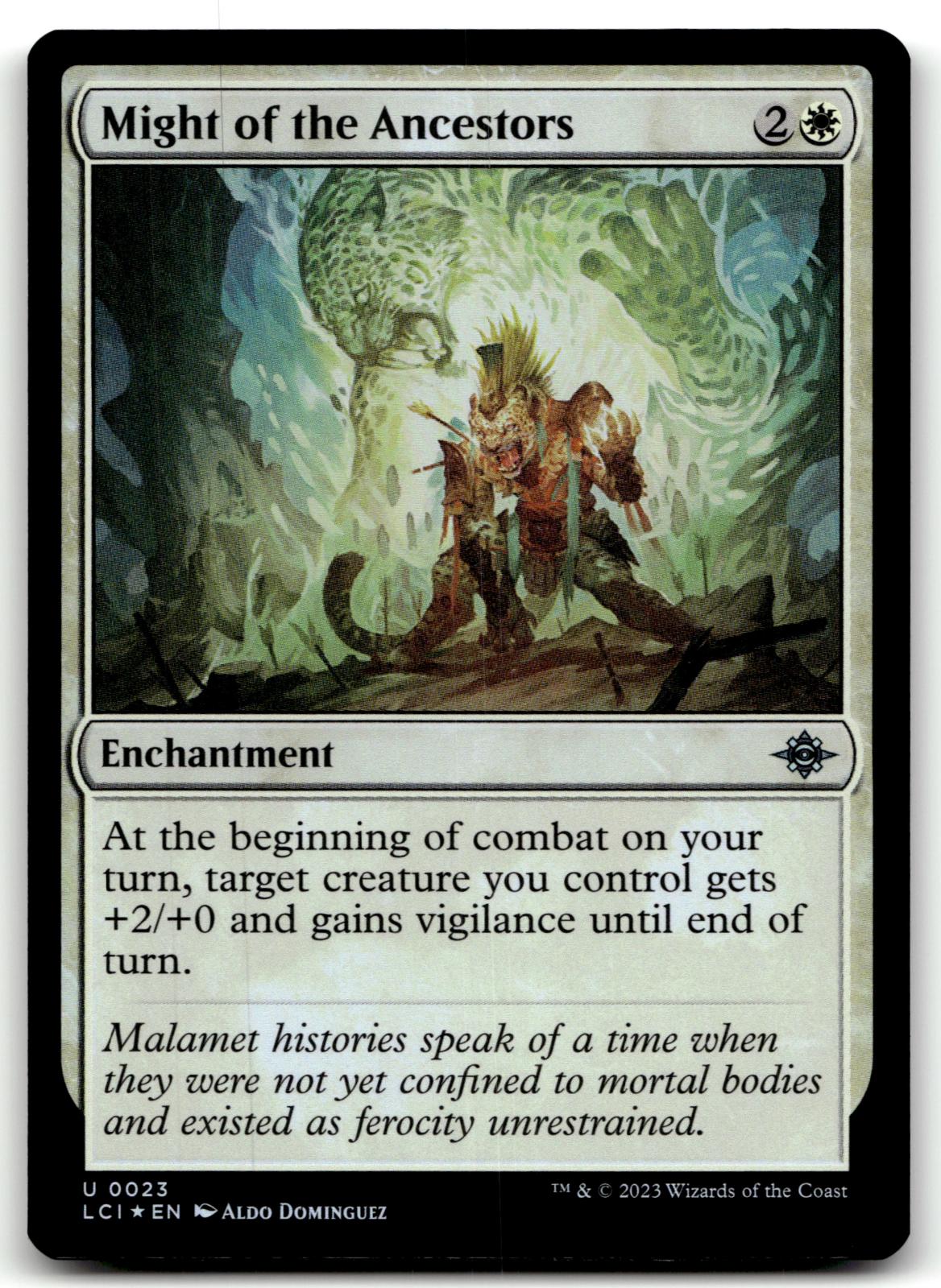 Might of the Ancestors 23 The Lost Caverns of Ixalan Magic: The Gathering Foil NM