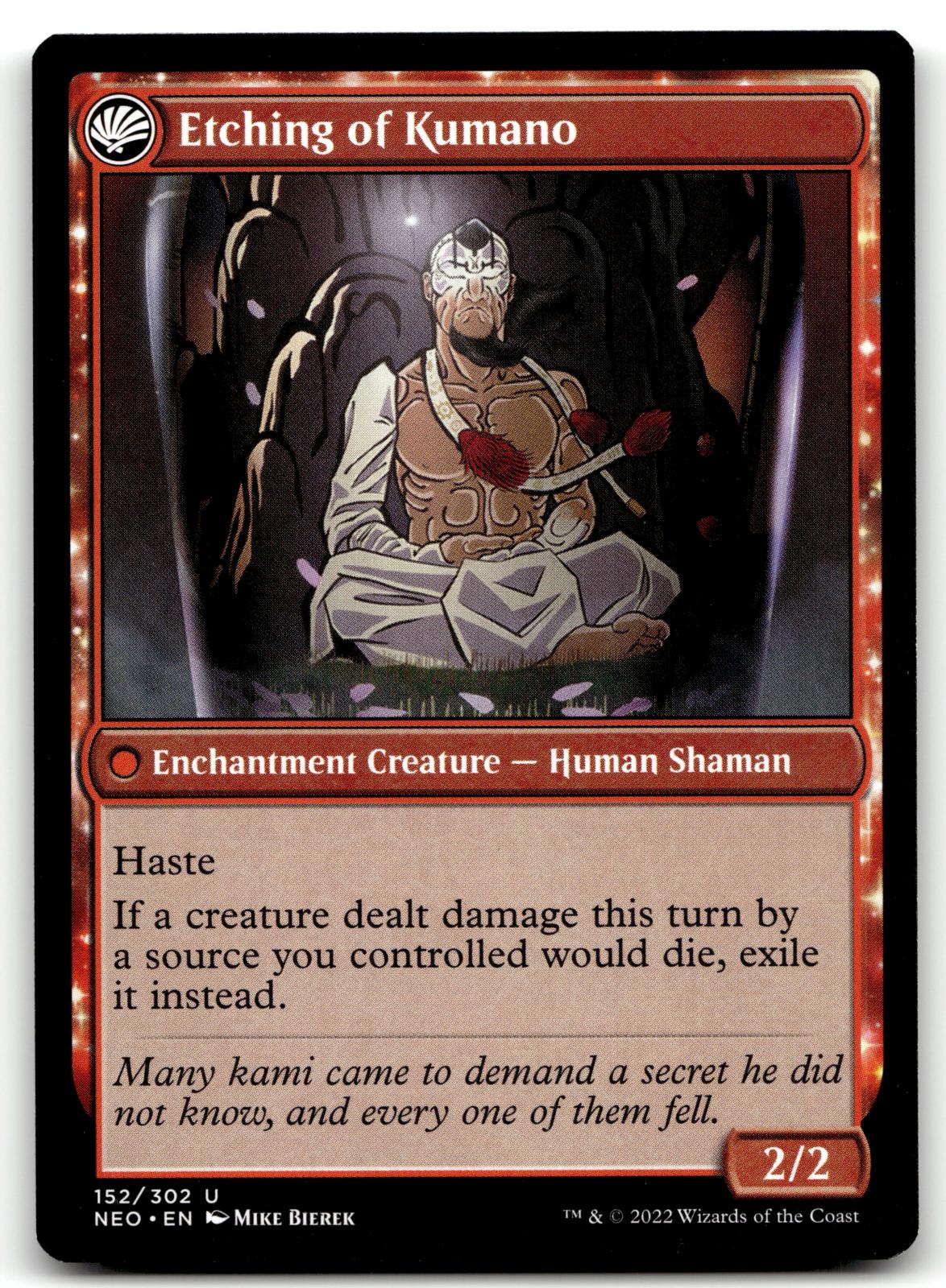 Kumano Faces Kakkazan 152 Kamigawa: Neon Dynasty Magic: The Gathering NM