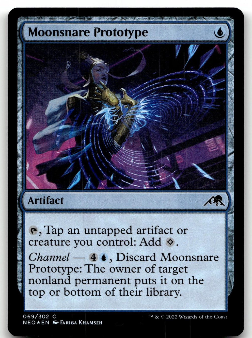 Moonsnare Prototype 69 Kamigawa: Neon Dynasty Magic: The Gathering Foil NM