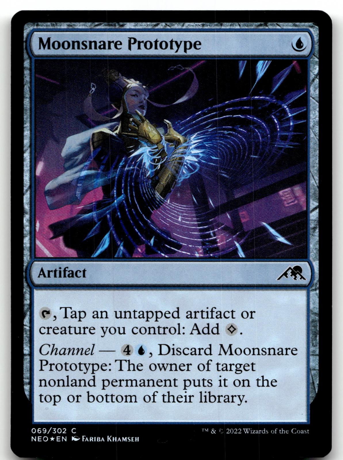 Moonsnare Prototype 69 Kamigawa: Neon Dynasty Magic: The Gathering Foil NM