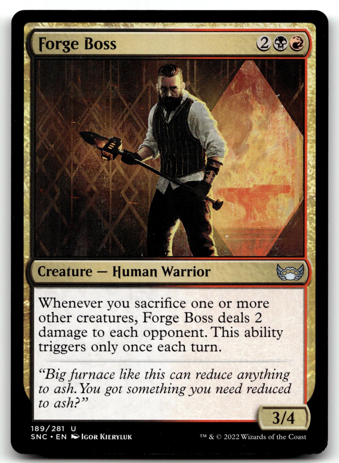 Forge Boss 189 Uncommon Streets of New Capenna Magic: The Gathering Near Mint