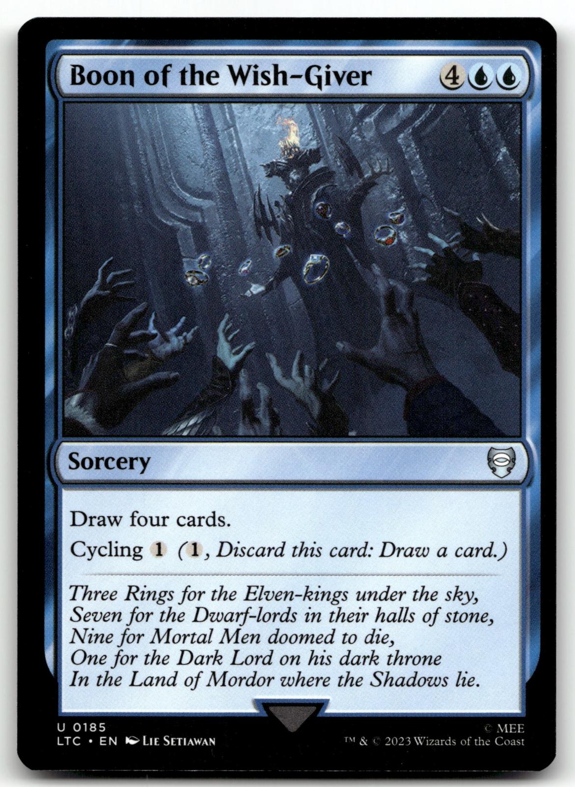 Boon of the Wish-Giver 185 Commander The Lord of the Rings Tales of Middle-earth