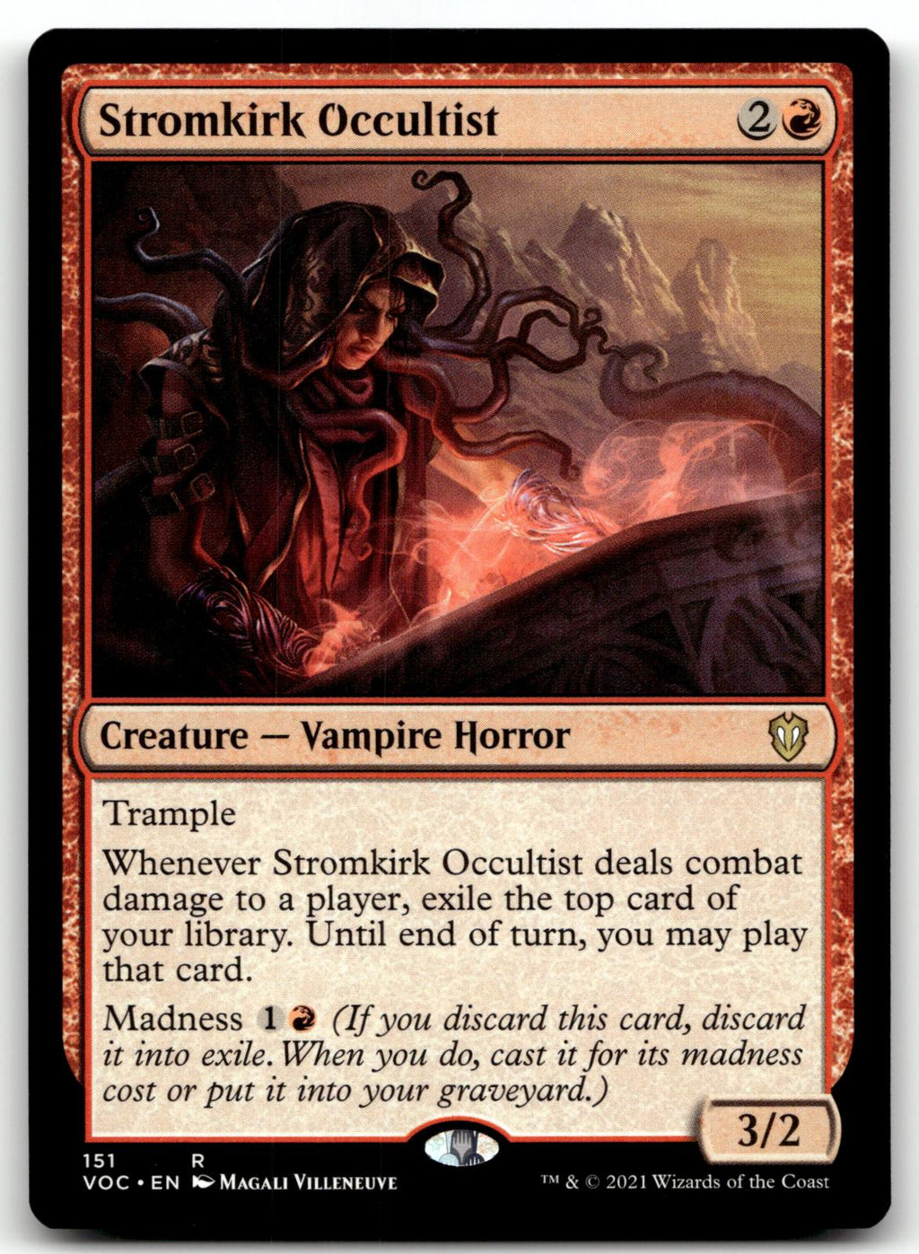Stromkirk Occultist 151 Commander: Innistrad: Crimson Vow Magic: The Gathering NM