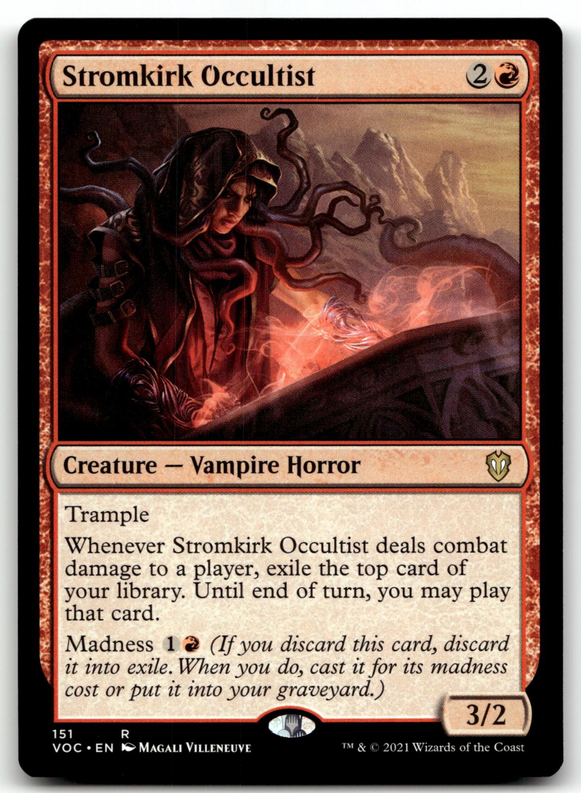 Stromkirk Occultist 151 Commander: Innistrad: Crimson Vow Magic: The Gathering NM