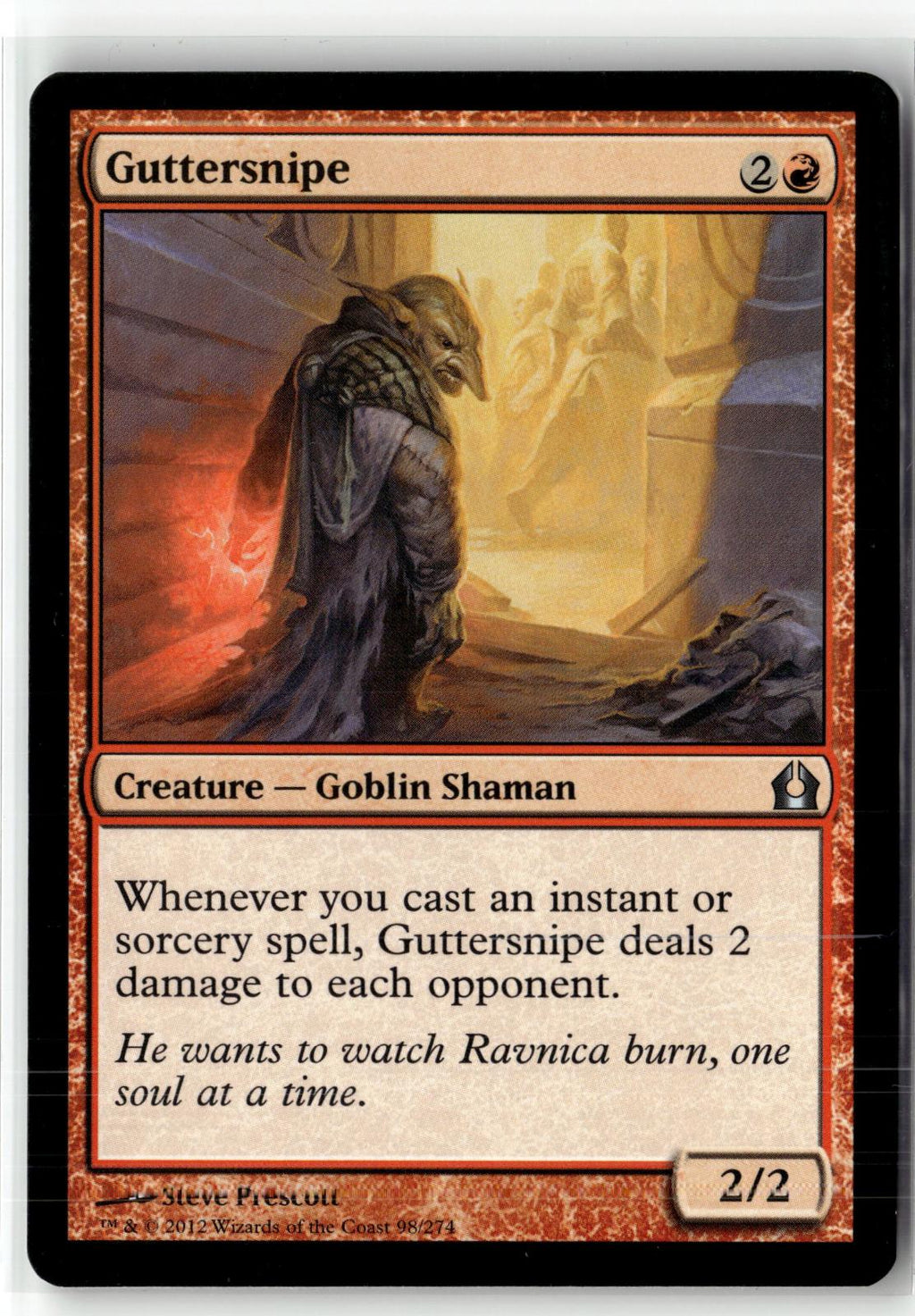 Guttersnipe 98 Uncommon Return to Ravnica Magic: The Gathering Near Mint