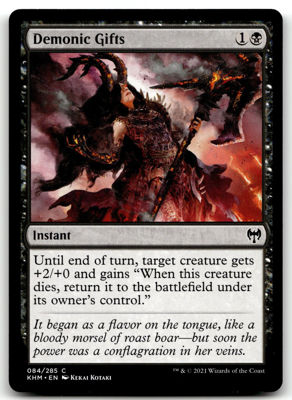 Demonic Gifts 84 Common Kaldheim Magic: The Gathering Near Mint