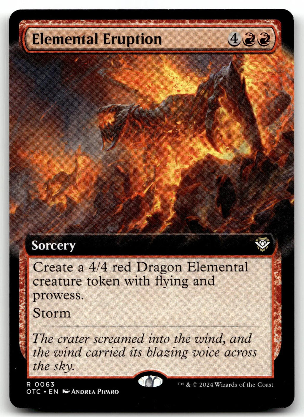 Elemental Eruption (Extended Art) 63 Commander: Outlaws of Thunder Junction 
