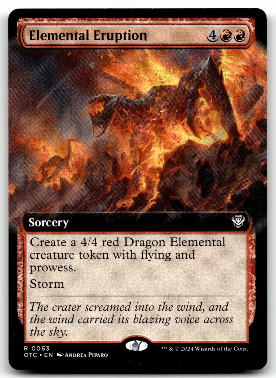 Elemental Eruption (Extended Art) 63 Commander: Outlaws of Thunder Junction 