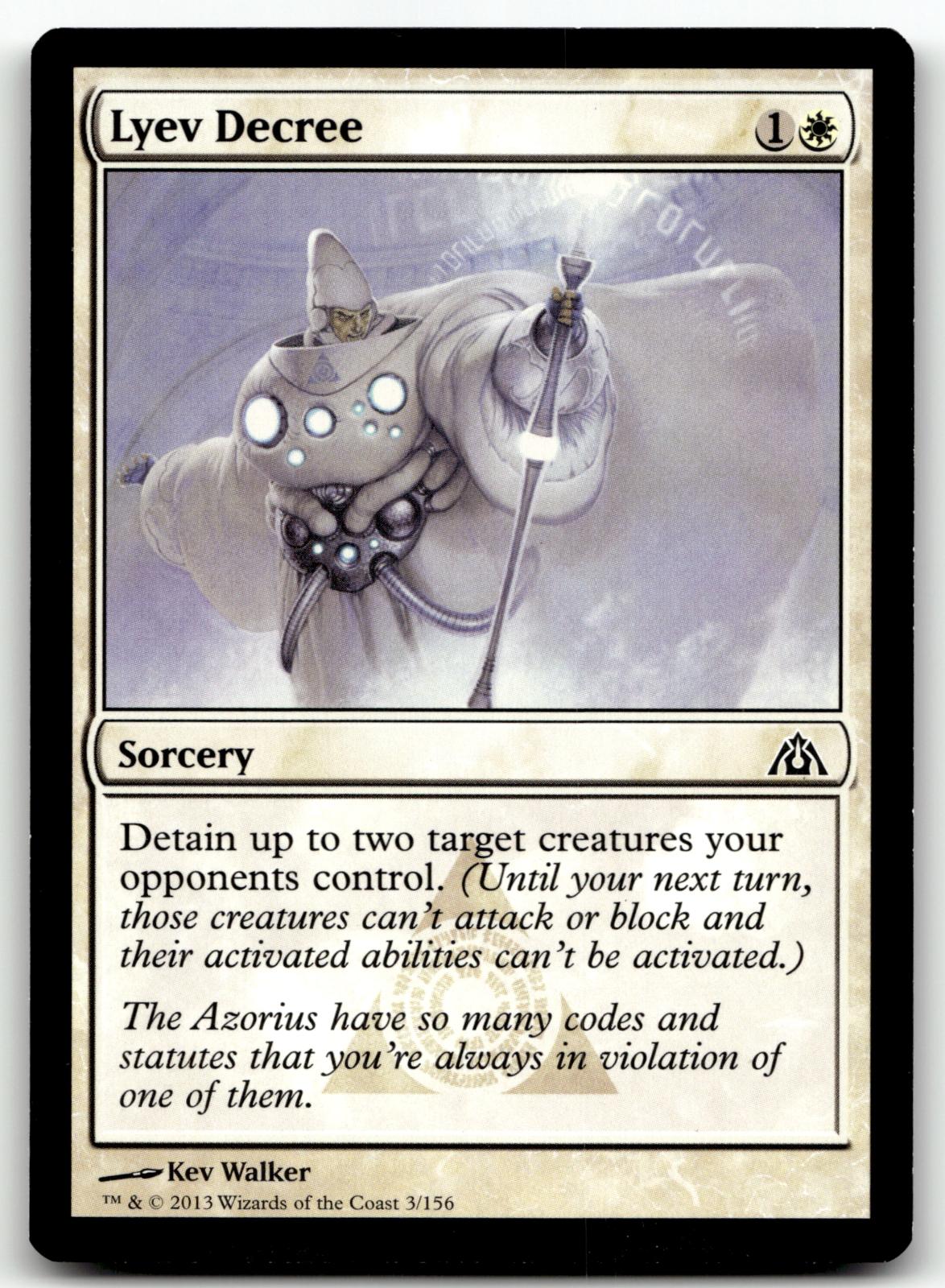 Lyev Decree 3 Common Dragon's Maze Magic: The Gathering Near Mint