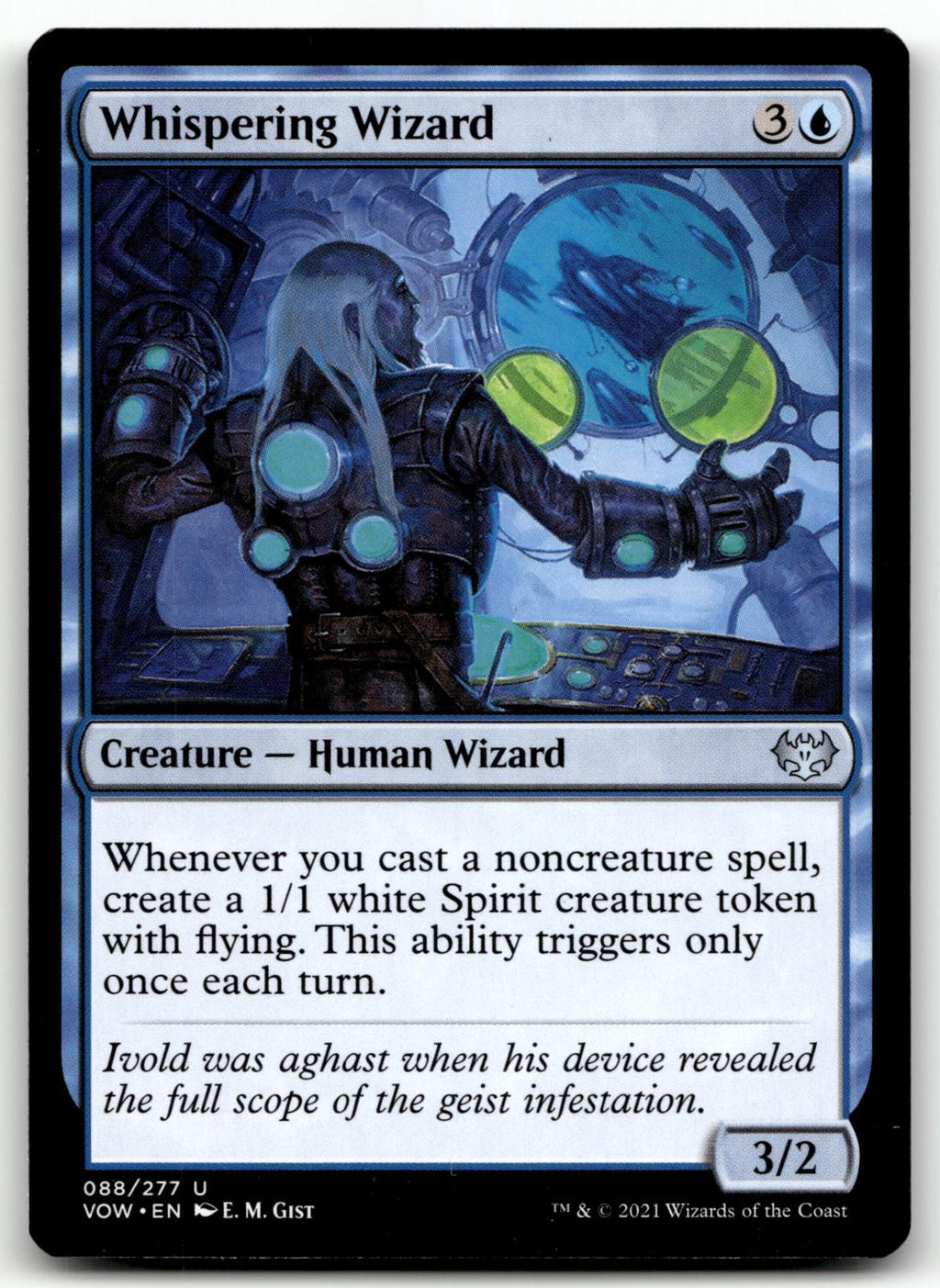 Whispering Wizard 88 Uncommon Innistrad: Crimson Vow Magic: The Gathering NM
