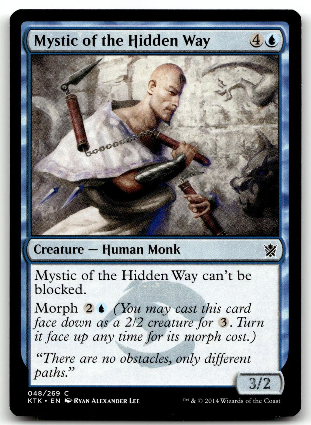 Mystic of the Hidden Way 48 Common Khans of Tarkir Magic: The Gathering NM