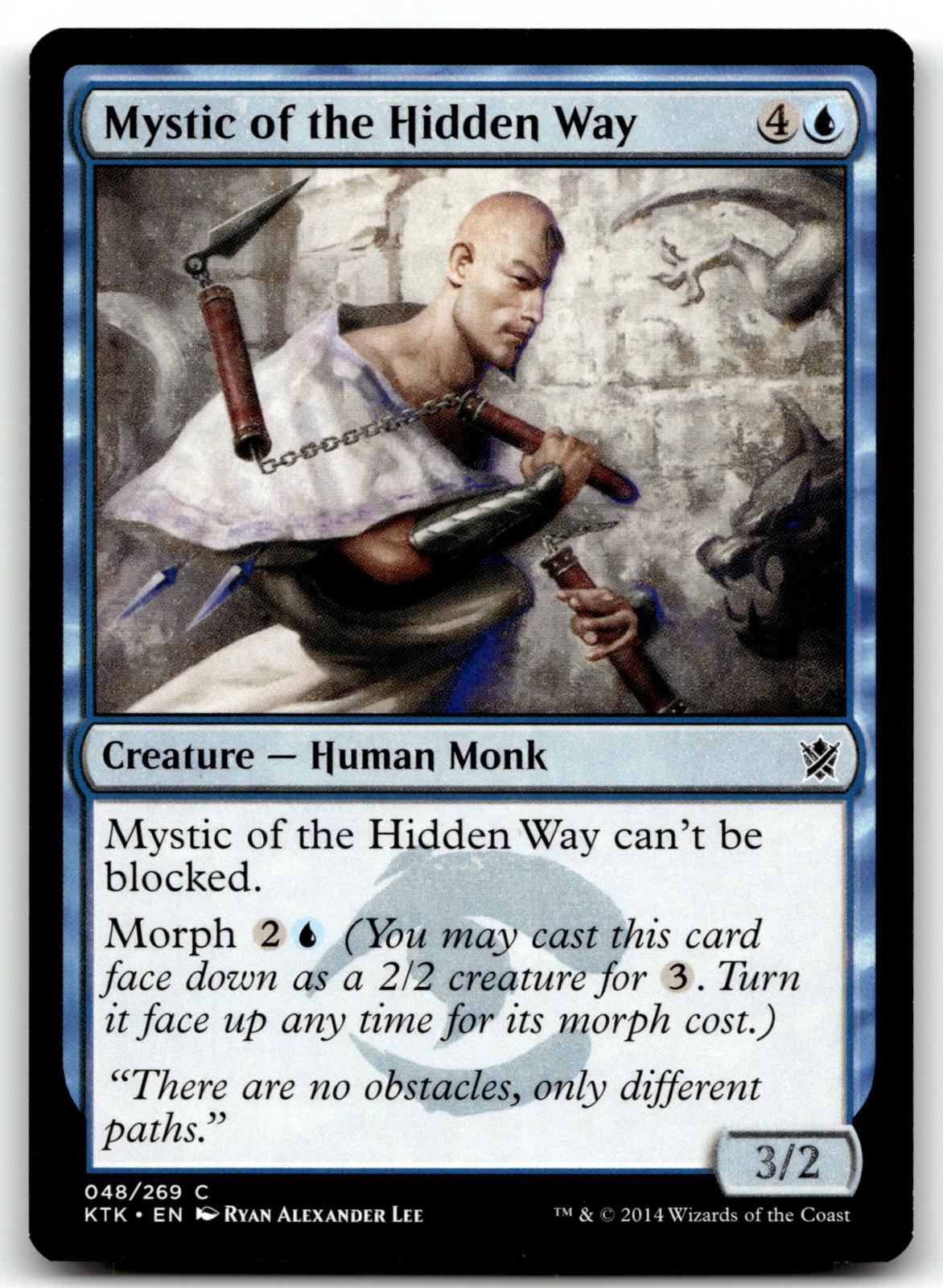 Mystic of the Hidden Way 48 Common Khans of Tarkir Magic: The Gathering NM