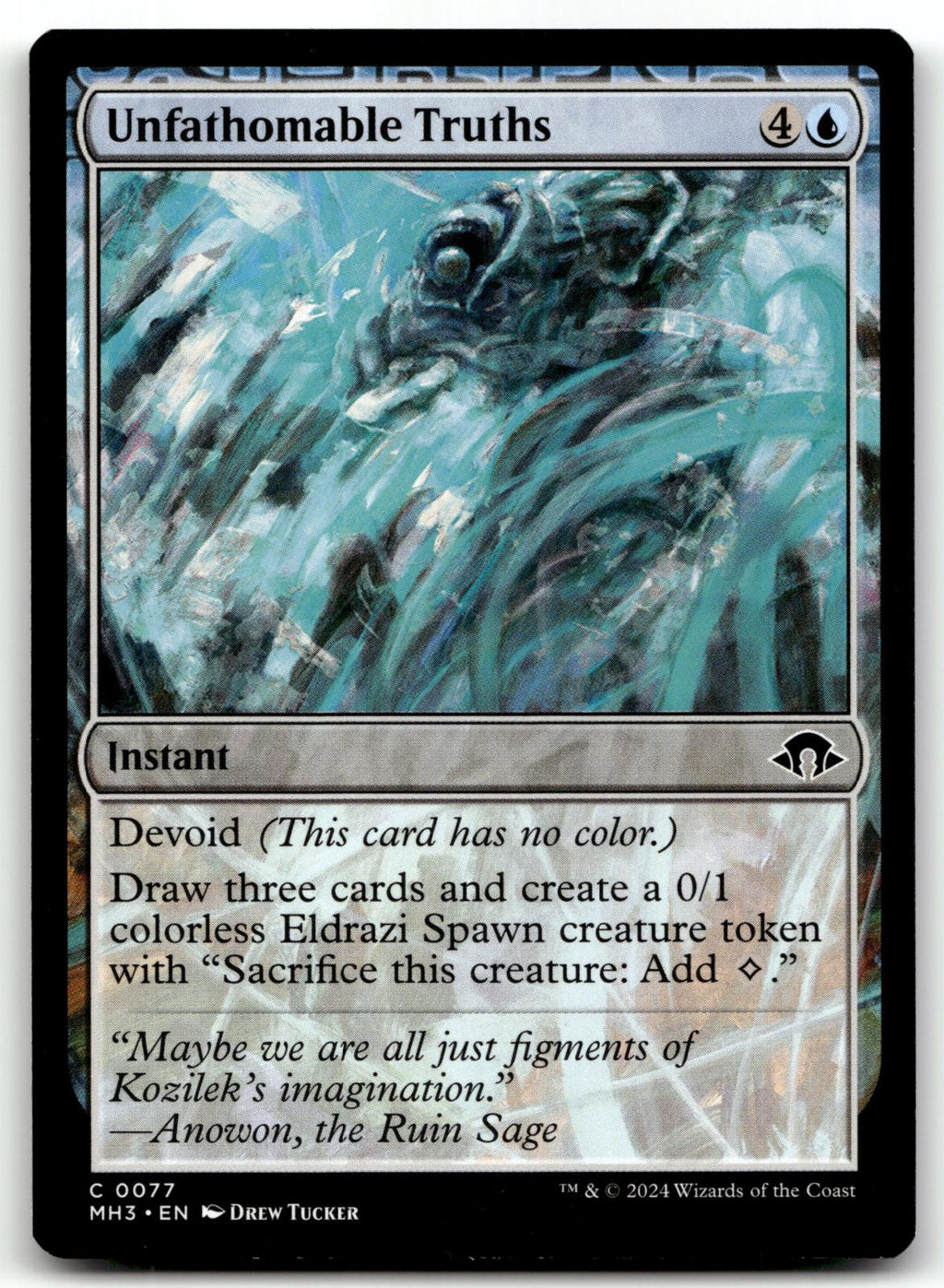 Unfathomable Truths 77 Common Modern Horizons 3 Magic: The Gathering Near Mint