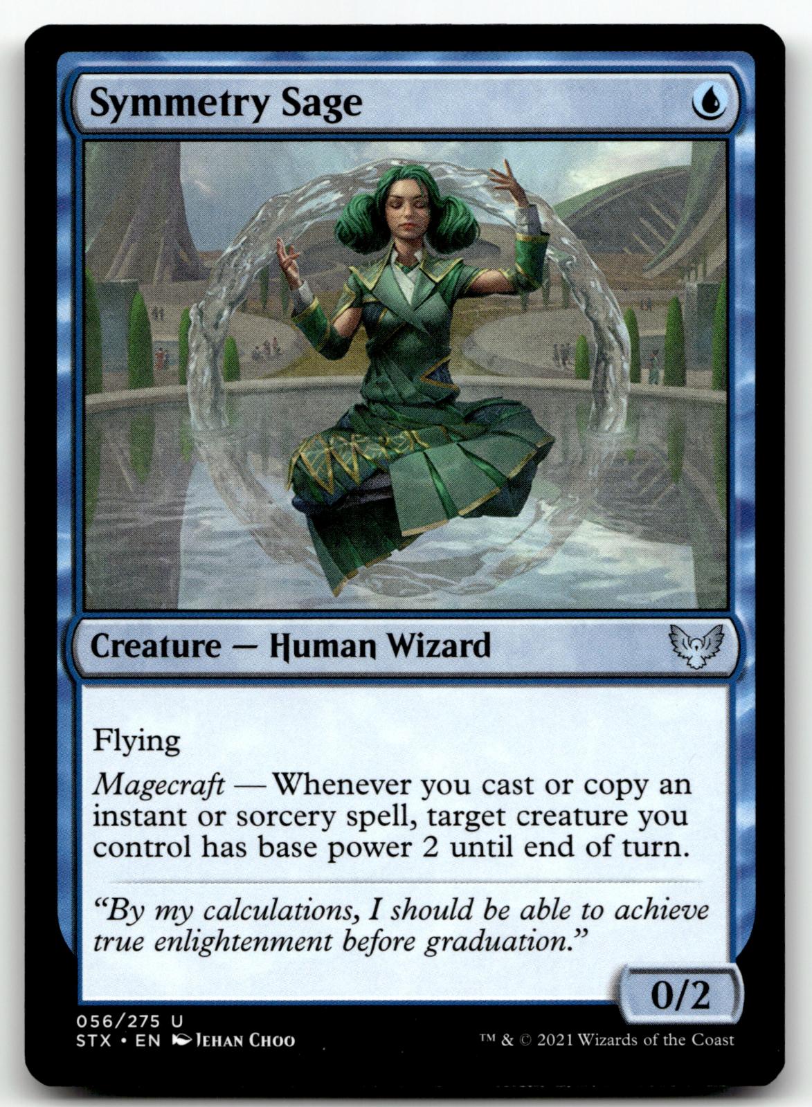 Symmetry Sage 56 Uncommon Strixhaven: School of Mages Magic: The Gathering NM