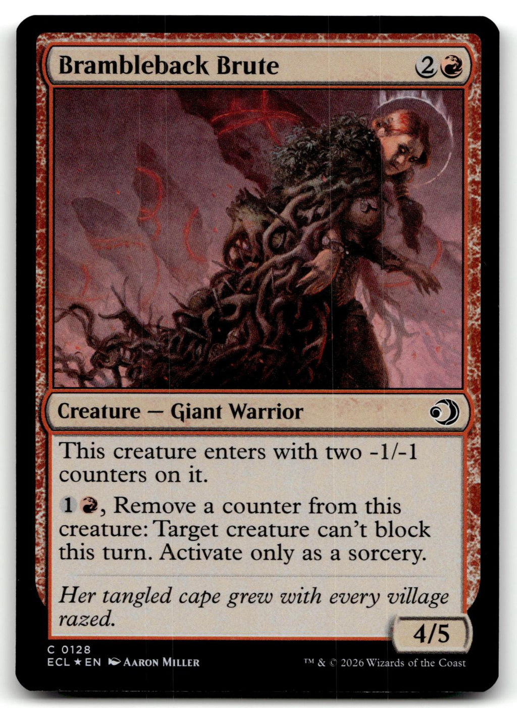 Brambleback Brute 128 Common Lorwyn Eclipsed Magic: The Gathering Foil Near Mint