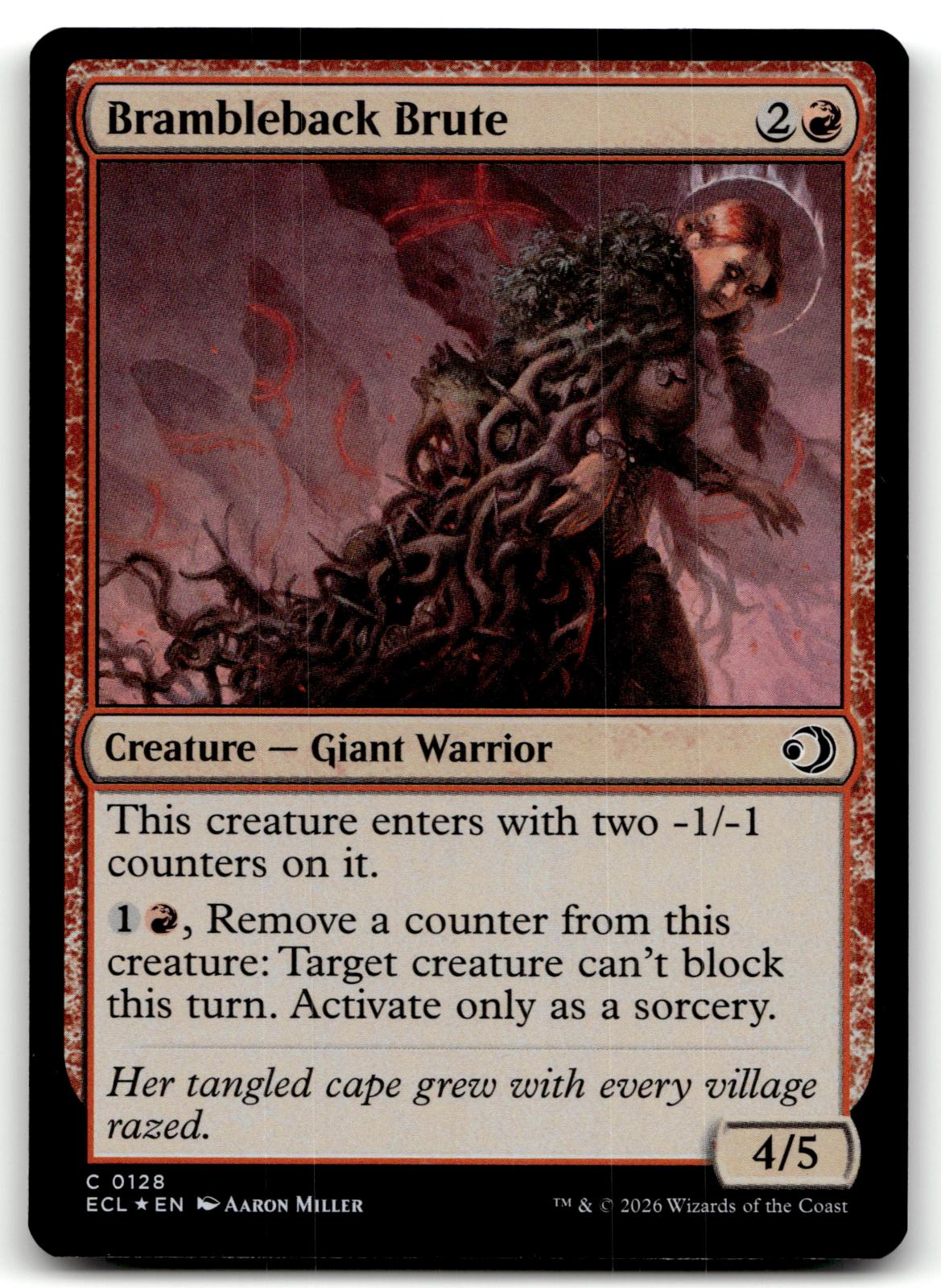 Brambleback Brute 128 Common Lorwyn Eclipsed Magic: The Gathering Foil Near Mint