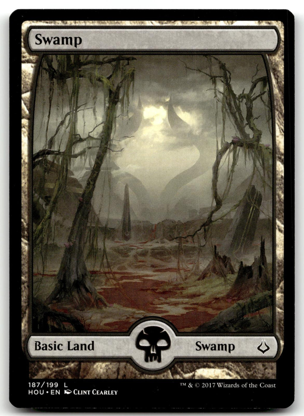 Swamp (187) - Full Art 187 Land Hour of Devastation Magic: The Gathering NM