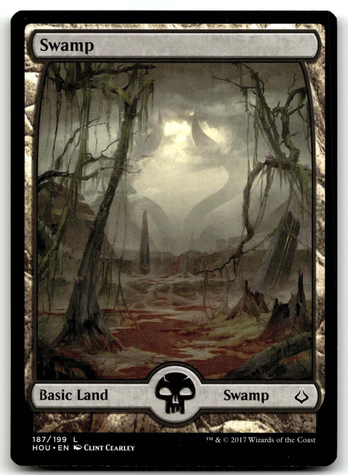 Swamp (187) - Full Art 187 Land Hour of Devastation Magic: The Gathering NM