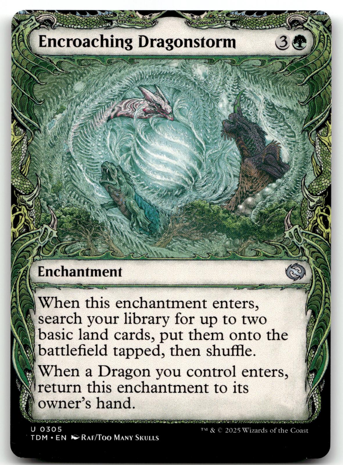 Encroaching Dragonstorm (Showcase) 305 Tarkir: Dragonstorm Magic: The Gathering 