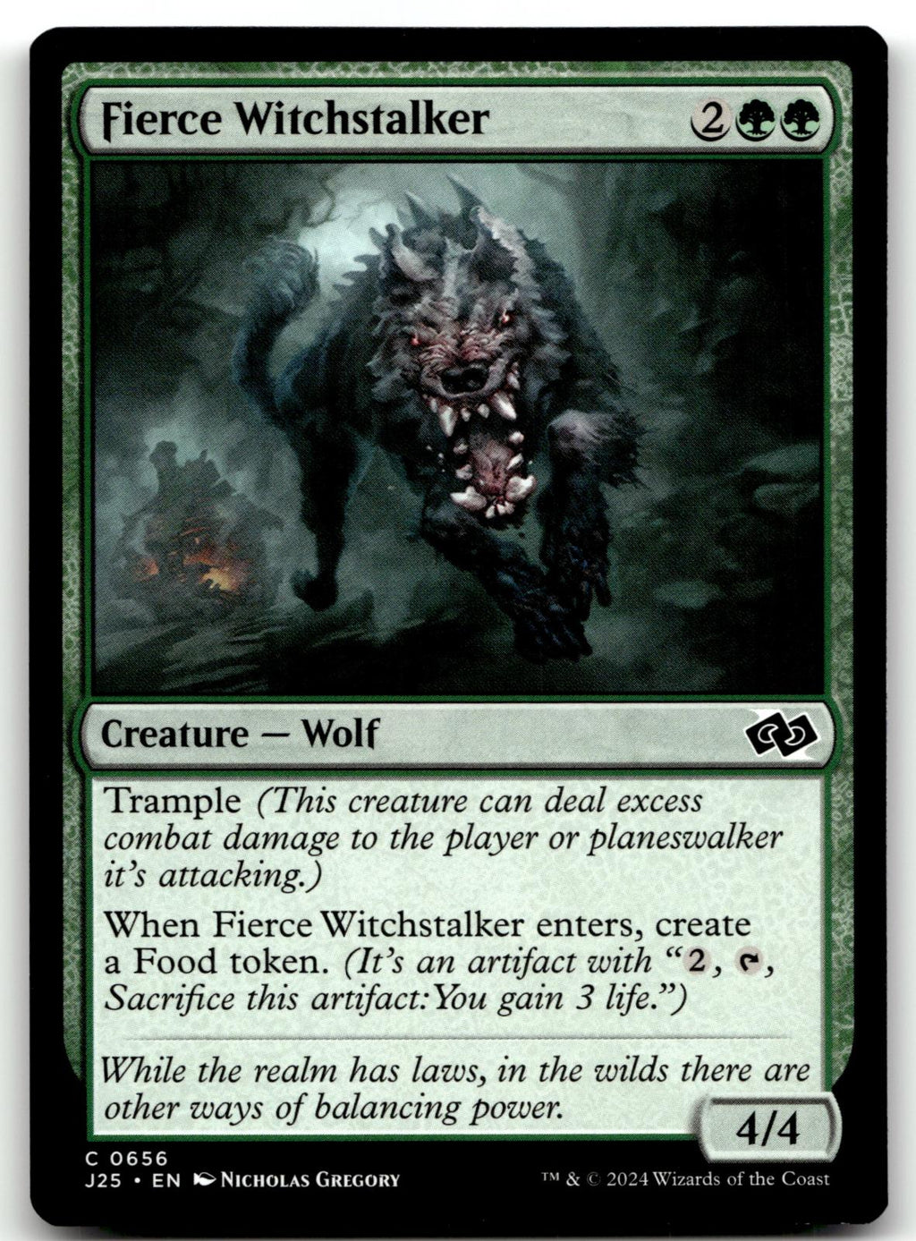 Fierce Witchstalker 656 Common Foundations Jumpstart Magic: The Gathering NM