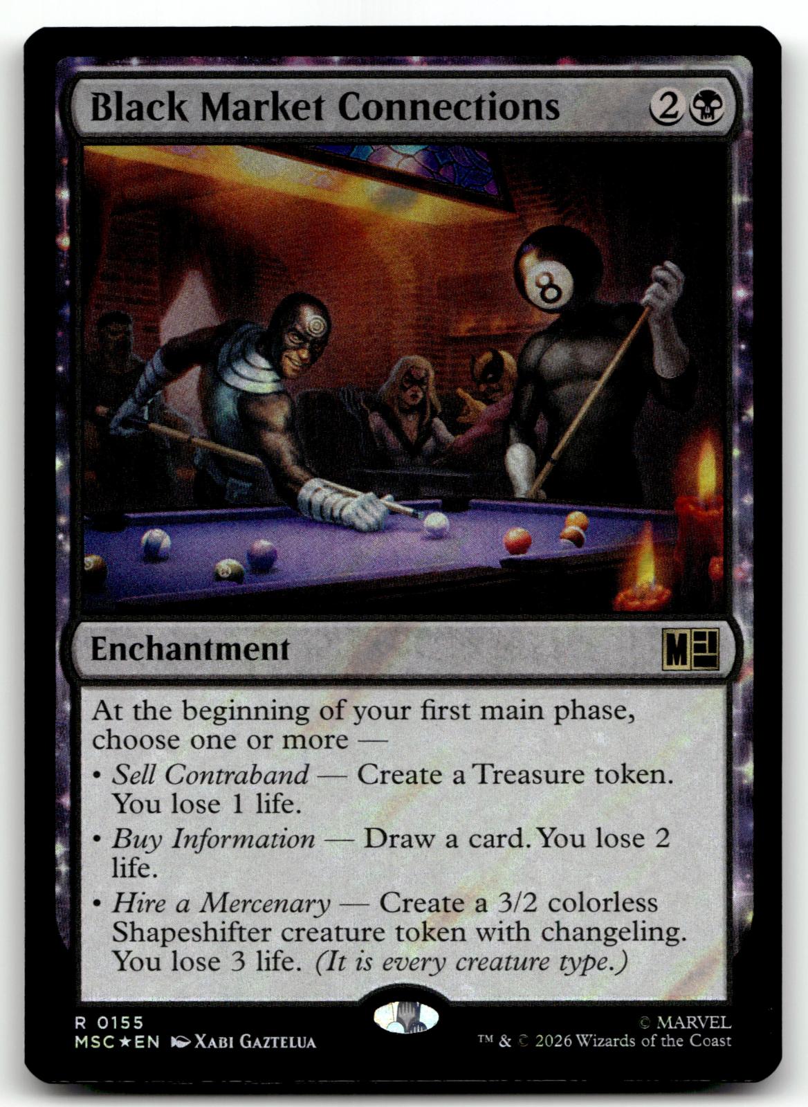 Black Market Connections (Surge Foil) 155 Holo Commander: Marvel Super Heroes