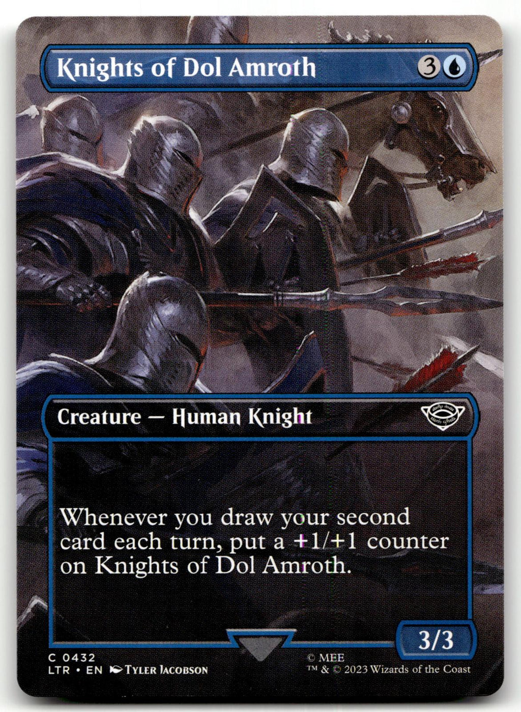 Knights of Dol Amroth (Borderless) 432 Universes Beyond: The Lord of the Rings: Tales of Middle-earth Magic: The Gathering NM