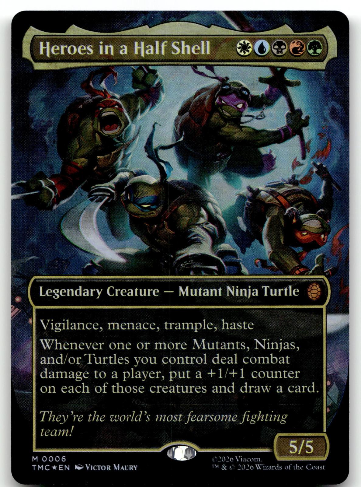 Heroes in a Half Shell (Borderless) 6 Commander: Teenage Mutant Ninja Turtles 