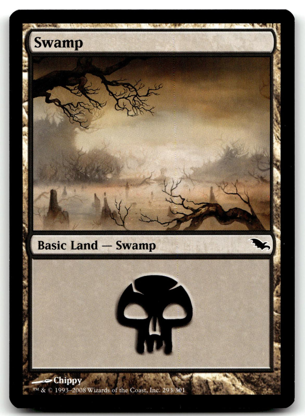 Swamp (293) 293 Land Shadowmoor Magic: The Gathering Near Mint