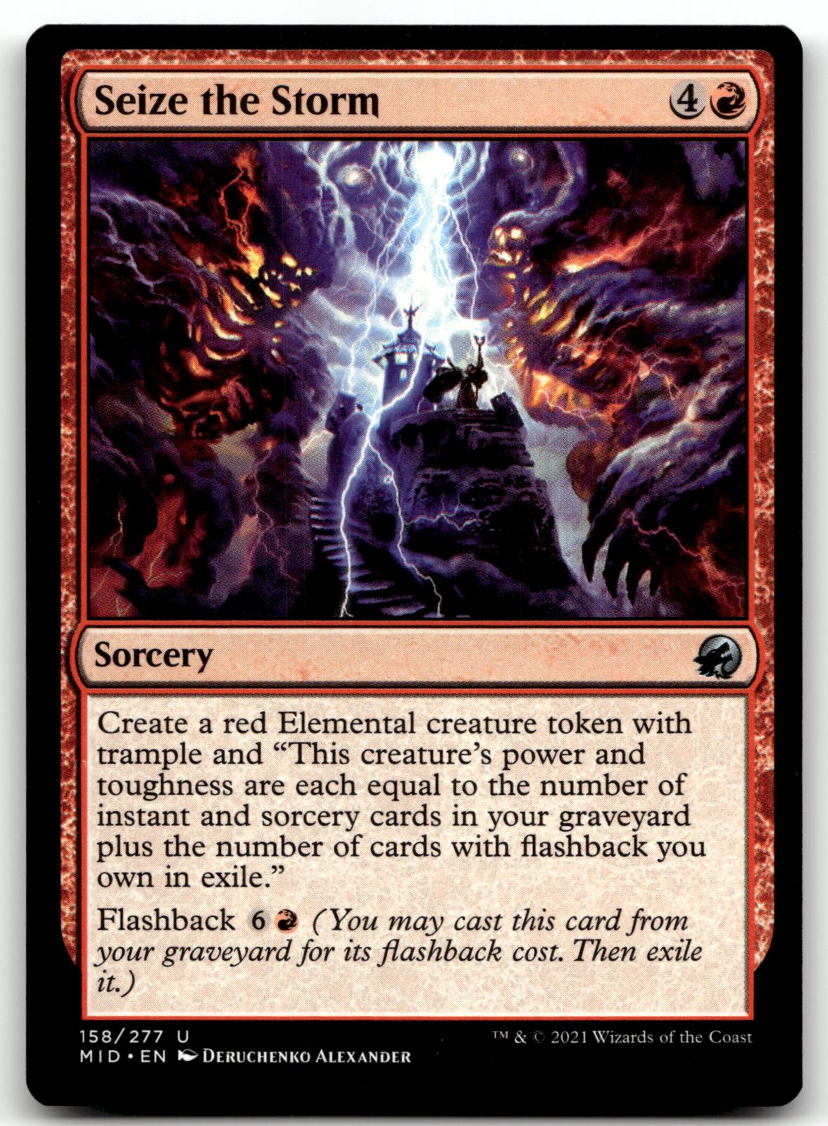 Seize the Storm 158 Uncommon Innistrad: Midnight Hunt Magic: The Gathering NM