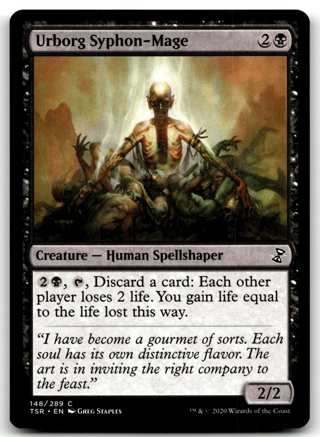 Urborg Syphon-Mage 148 Common Time Spiral: Remastered Magic: The Gathering NM