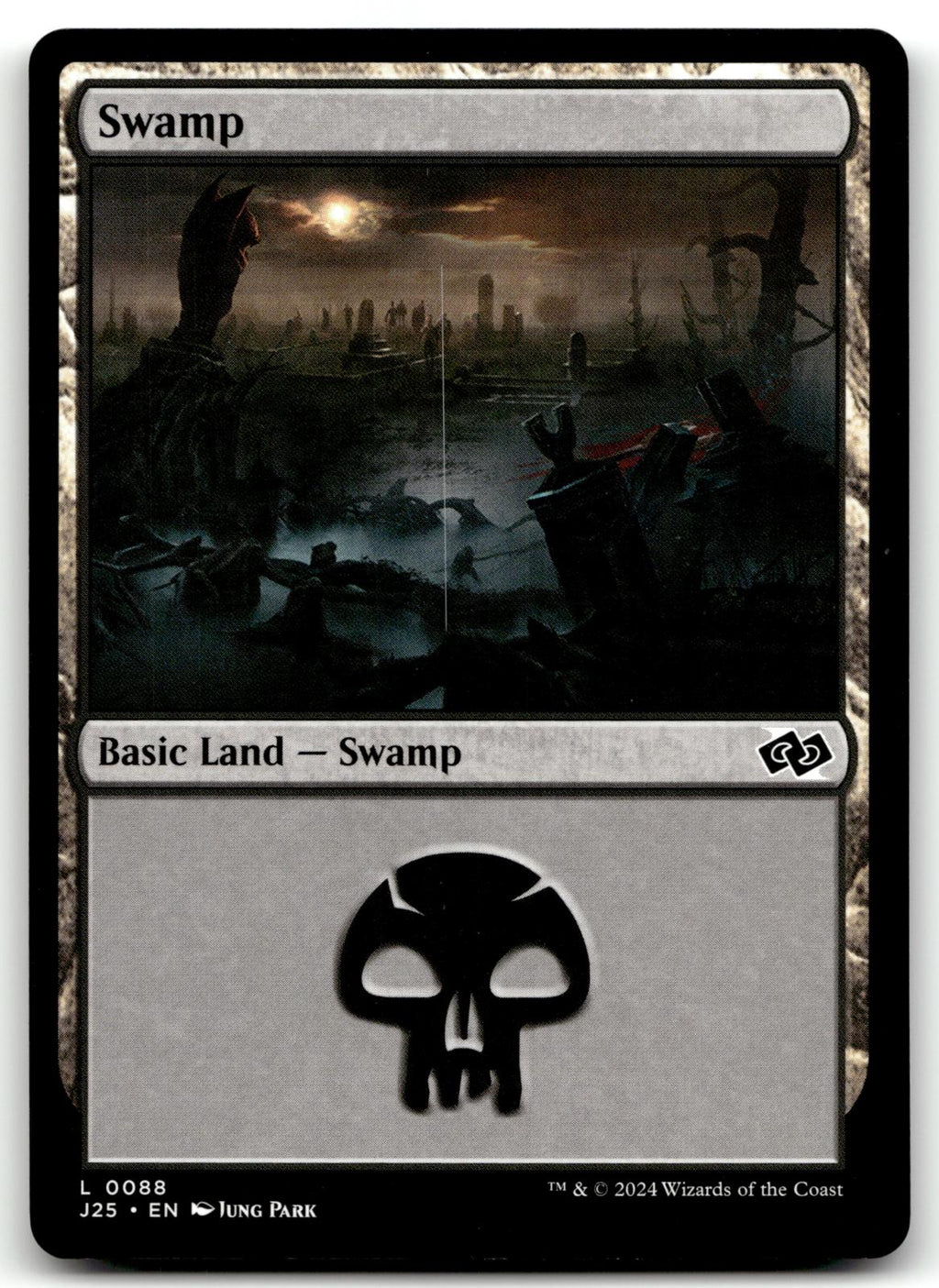Swamp (0088) 88 Land Foundations Jumpstart Magic: The Gathering Near Mint